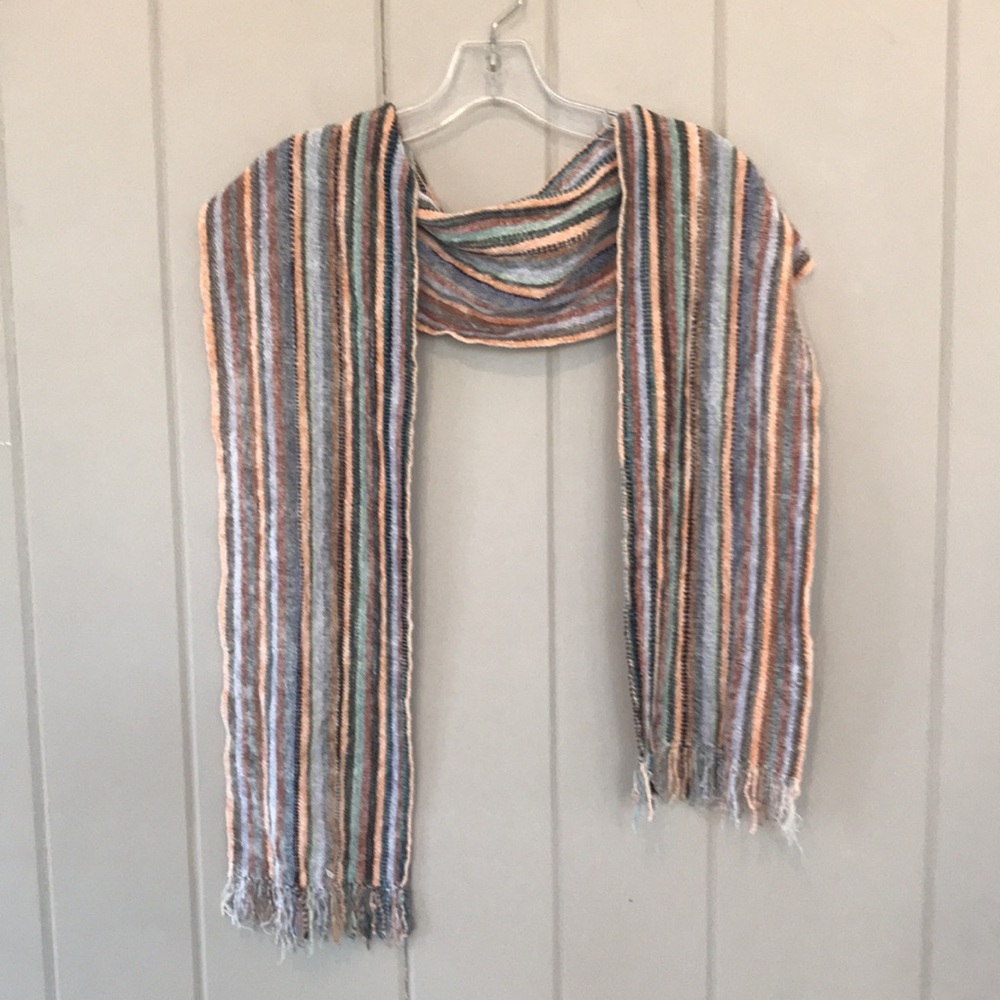 Multicolored Striped Scarf